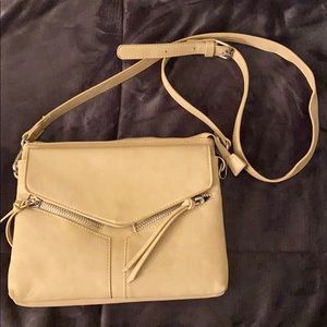 Tan leather crossbody